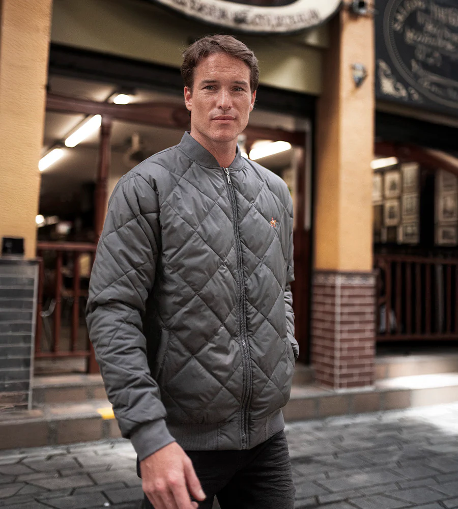 Chaqueta Abullonada Gris Oscuro Ref. 132020925