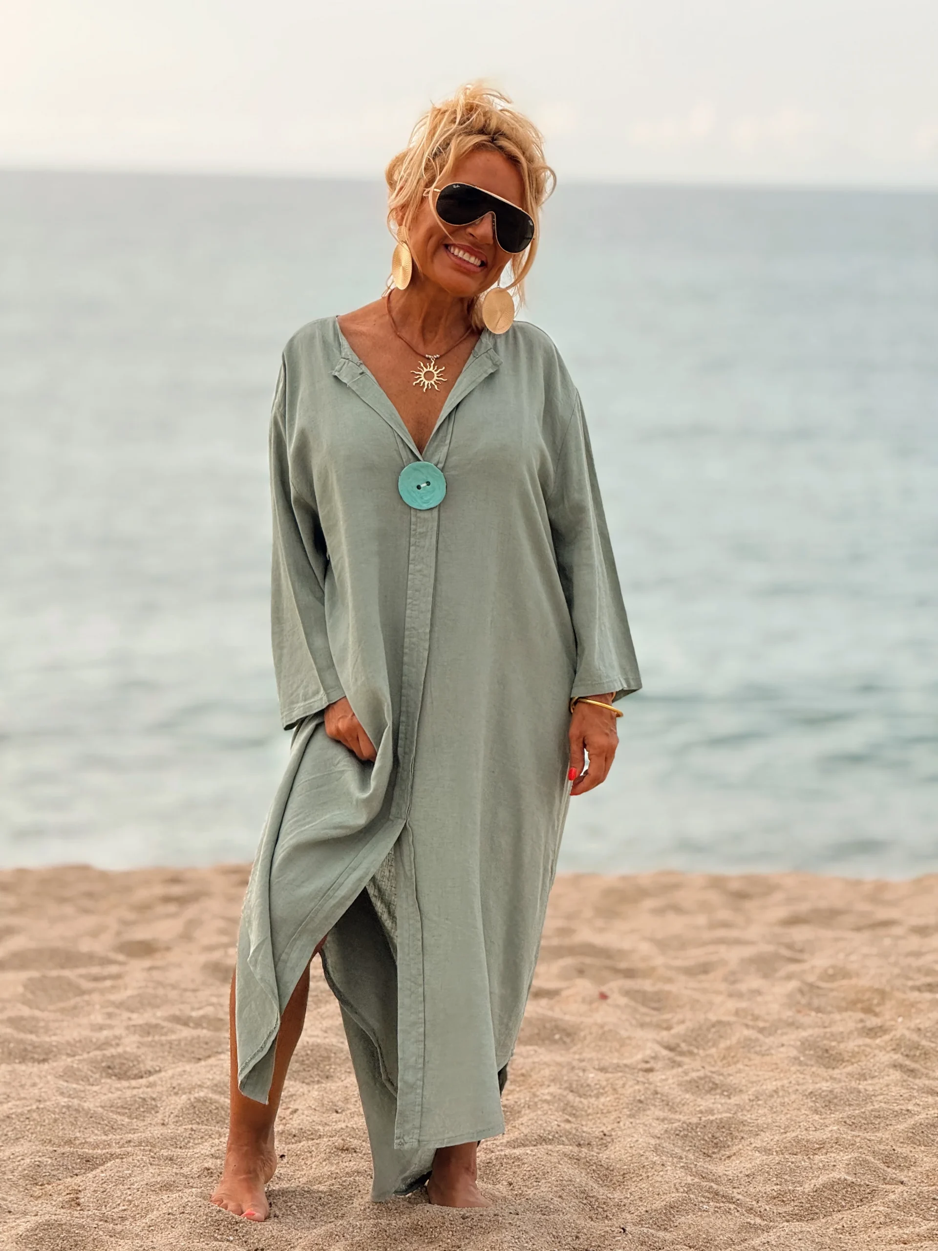 VESTIDO CON BOTONES MULTICOLOR - Imagen 8