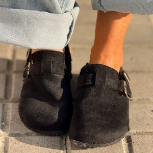 ZUECOS CON TIRANTE MEL NEGRO