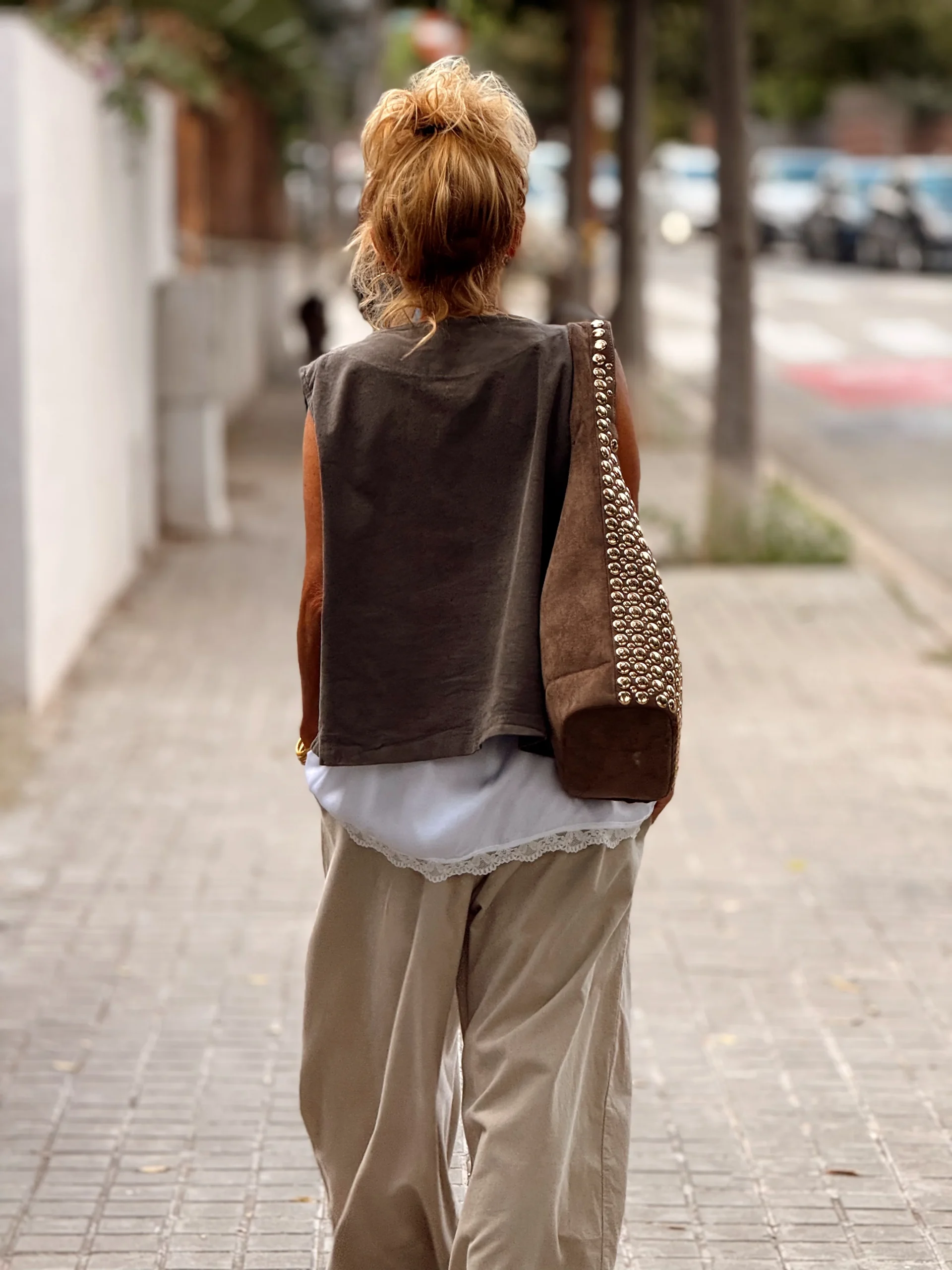 PANTALON OVERSIZE PANA JOGGER MULTICOLOR - Imagen 8