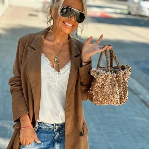 CHAQUETA LARGA ARNAUD CAMEL