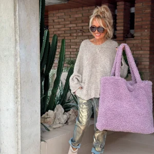 BOLSO OVERSIZE XXL POLAR MALVA