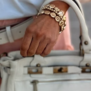 PULSERAS TRIO DORADA