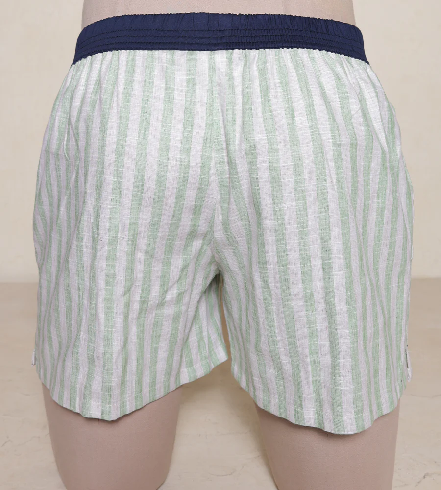 Bóxer Tejido Plano Color Blanco Verde Ref. 122051225 - Imagen 3