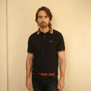 Polo Contraste Color Negro Ref. 130030525