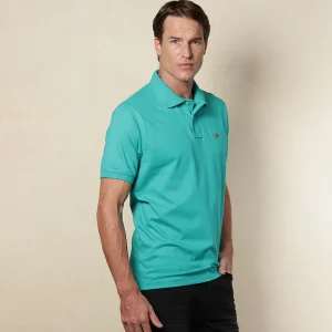 Polo Fondo Entero Color Aguamarina Ref. 101250925