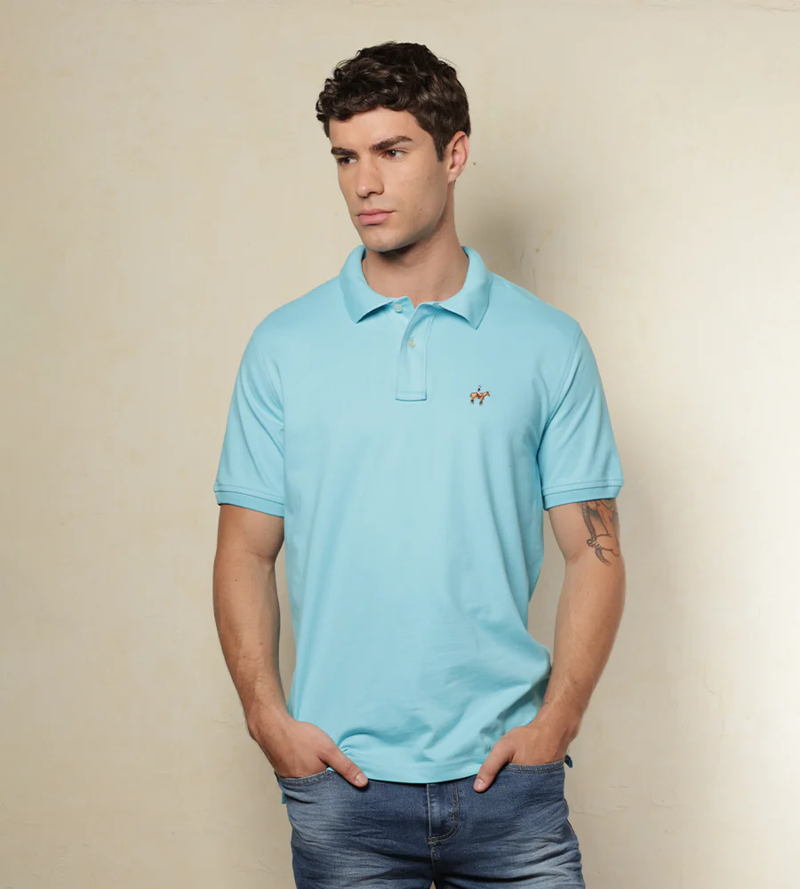 Polo Fondo Entero Color Aruba Ref. 101100825 - Imagen 4