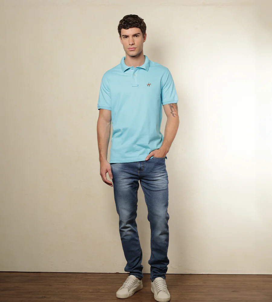 Polo Fondo Entero Color Aruba Ref. 101100825 - Imagen 5