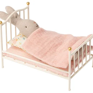 Cama de metal vintage para bebés - blanco
