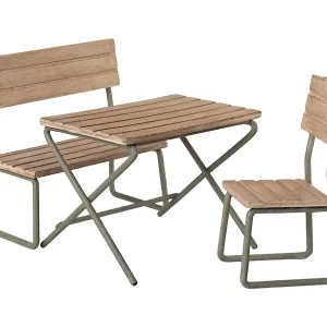 Set de muebles de jardín - mesa, banco, silla