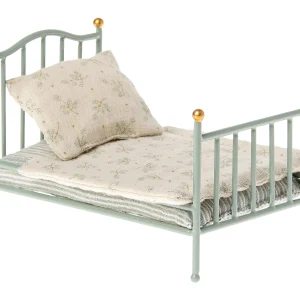 Cama de metal vintage para ratones - menta