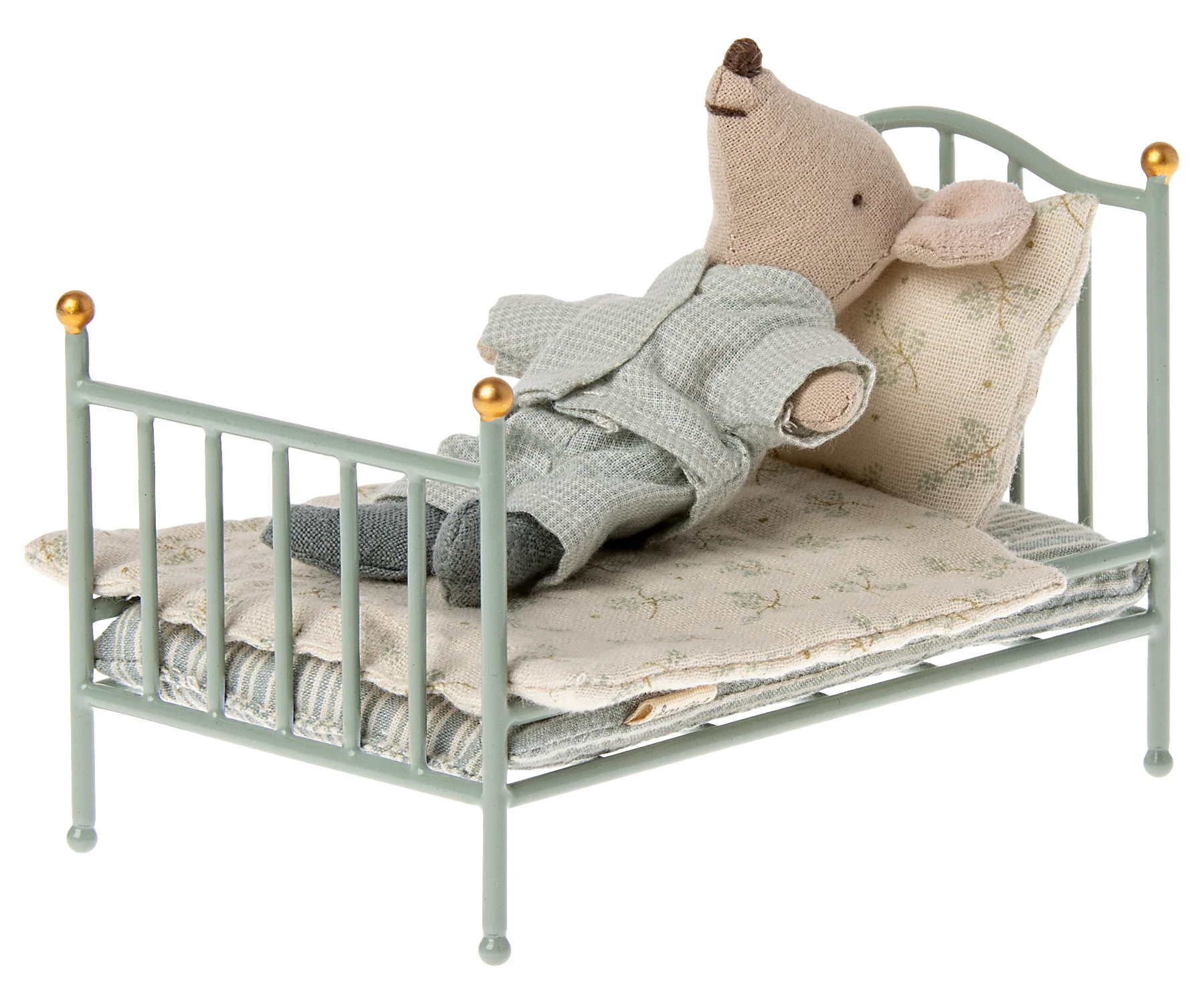 Cama de metal vintage para ratones - menta - Imagen 4