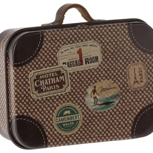 Maleta de metal micro - marrón