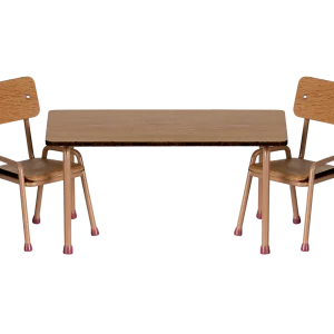 Set de mesa y sillas para ratón - rosa empolvado