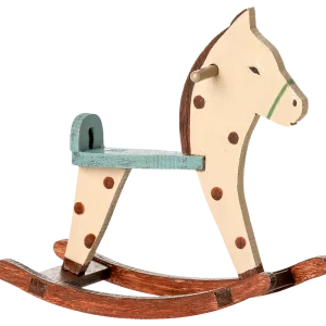 Caballito balancín para ratón - lunares