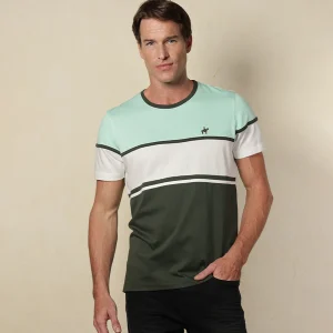 Camiseta Bloques Color Verde Agua Ref. 149020625