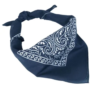 Pañuelo bandana azul 100% algodón – multifuncional para cabeza, cuello o rostro