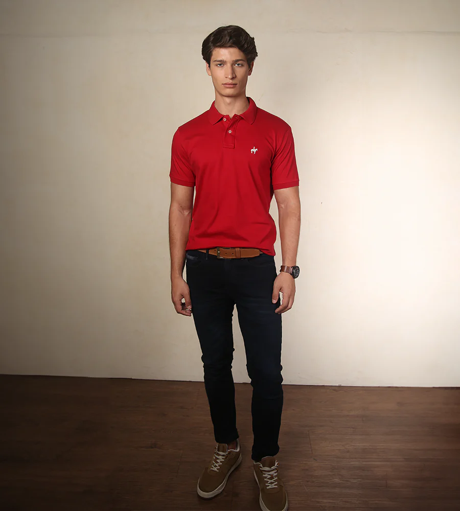 Polo Fondo Entero Color Rojo Ref. 101040825