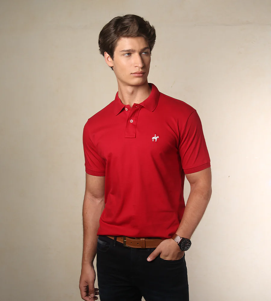 Polo Fondo Entero Color Rojo Ref. 101040825 - Imagen 3