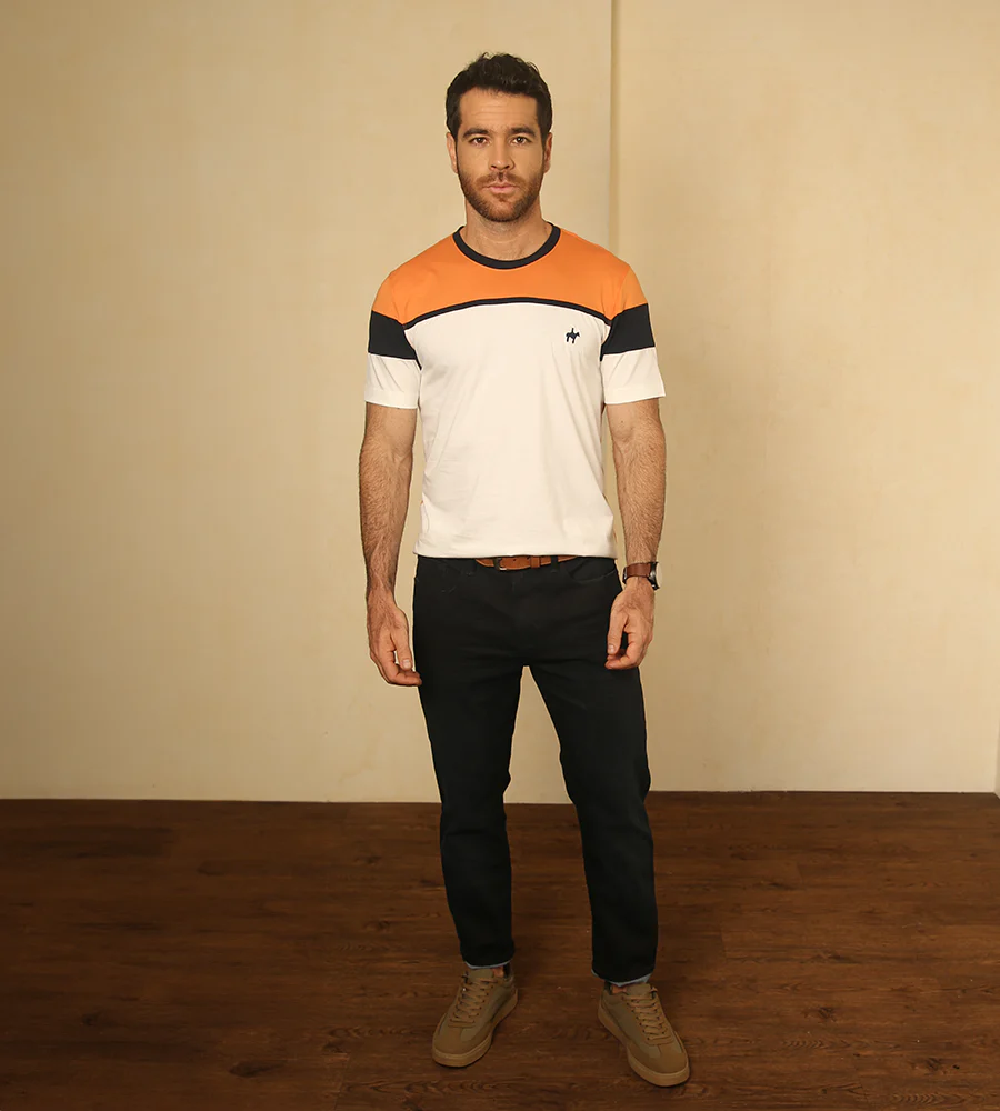 Camiseta Bloques Color Naranja Opaco Ref. 149010425 - Imagen 5