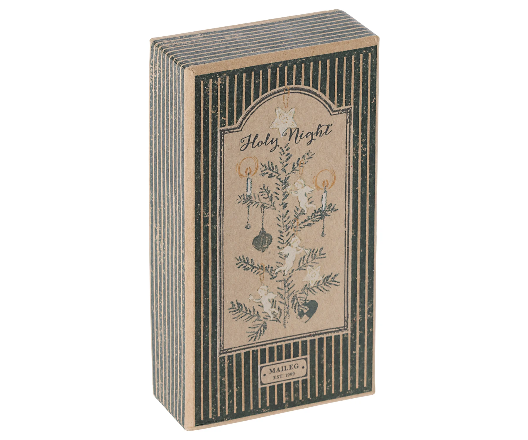 Caja de adornos navideños metal - holy night - Imagen 4