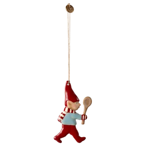 Adorno navideño de metal - Pixy con cuchara