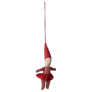 Adorno navideño de tela - pixy chica