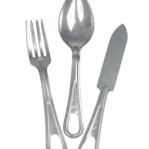 US ESSBESTECK 3-TLG. S/STEEL - MIL-TEC