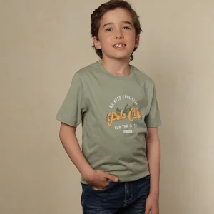 | Kids | Camiseta Estampada Color Verde Salvia Ref. 250020625