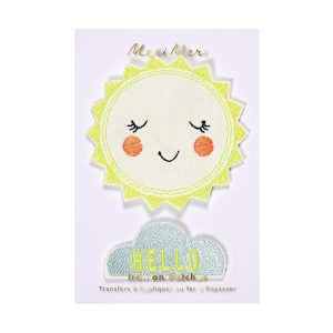 Parches de planchar - sol y luna