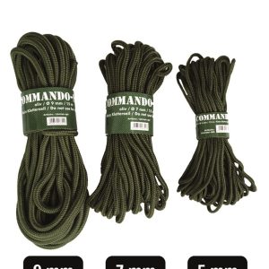 Cuerda de emergencia comando color oliva