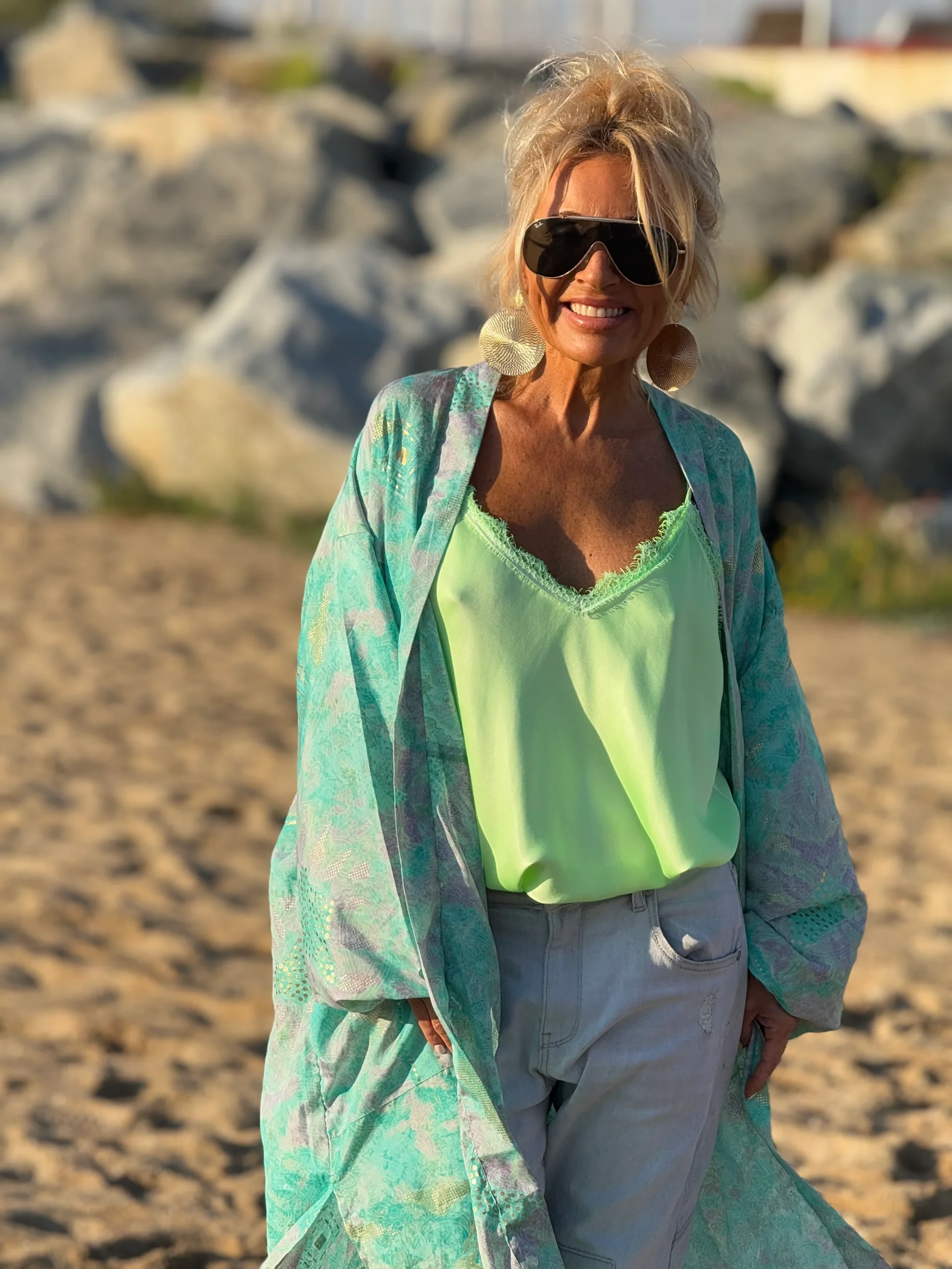 KIMONO ESTAMPADO MANGA ELASTICA MULTICOLOR - Imagen 8