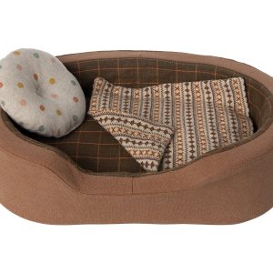Cama cesta MEDIANA para cachorro y gatito - marrón