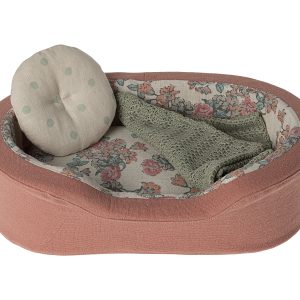 Cama cesta pequeña para chatons- coral