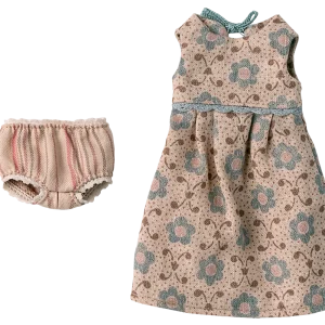 Vestido flores conejita talla 2