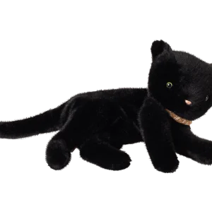 Gatito de peluche dormido - negro