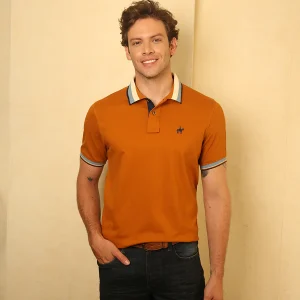 Polo Contraste Color Calabaza Ref. 130080325