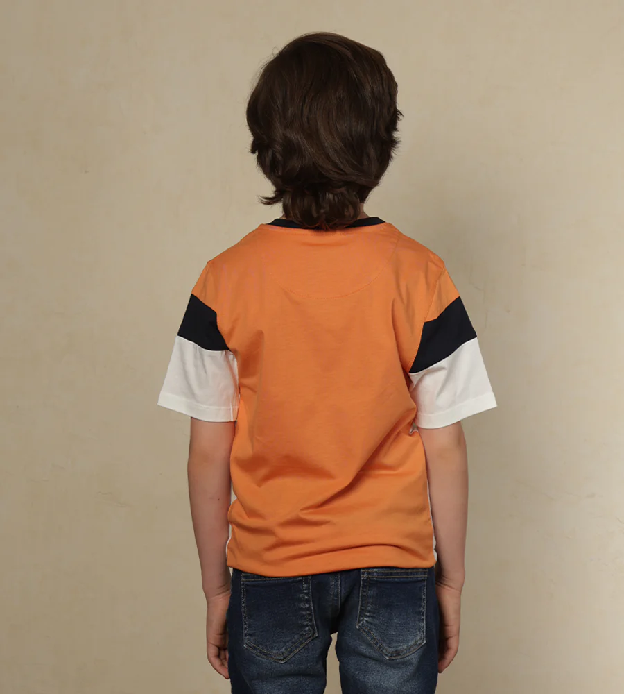 | Kids | Camiseta Bloques Naranja Opaco Ref. 249010425 - Imagen 3