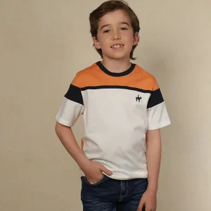 | Kids | Camiseta Bloques Naranja Opaco Ref. 249010425