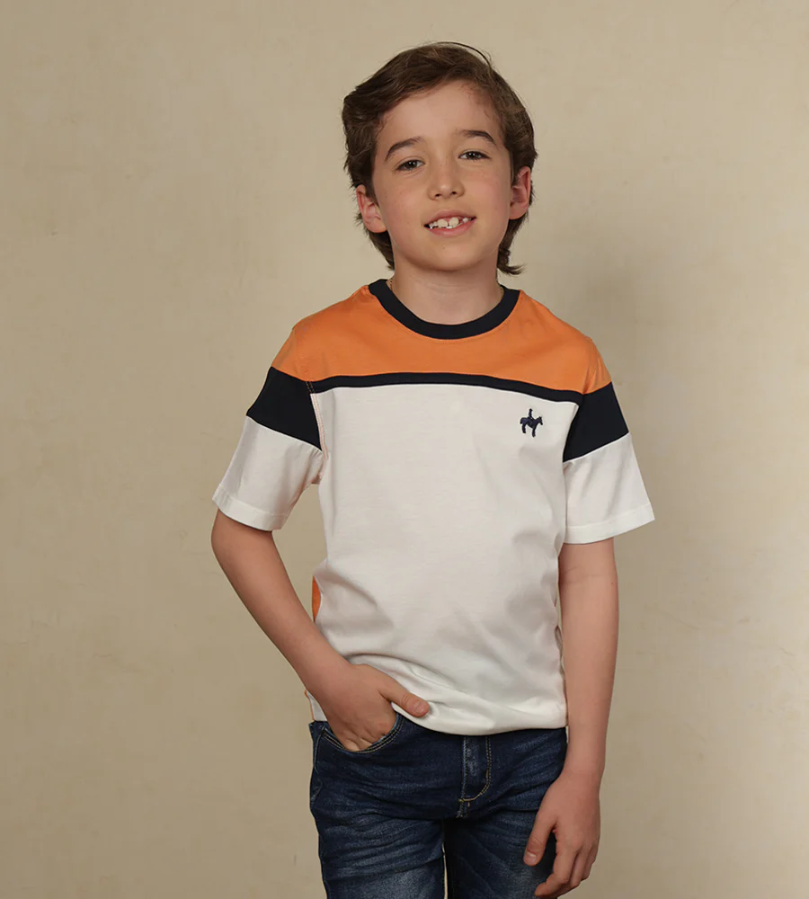 | Kids | Camiseta Bloques Naranja Opaco Ref. 249010425