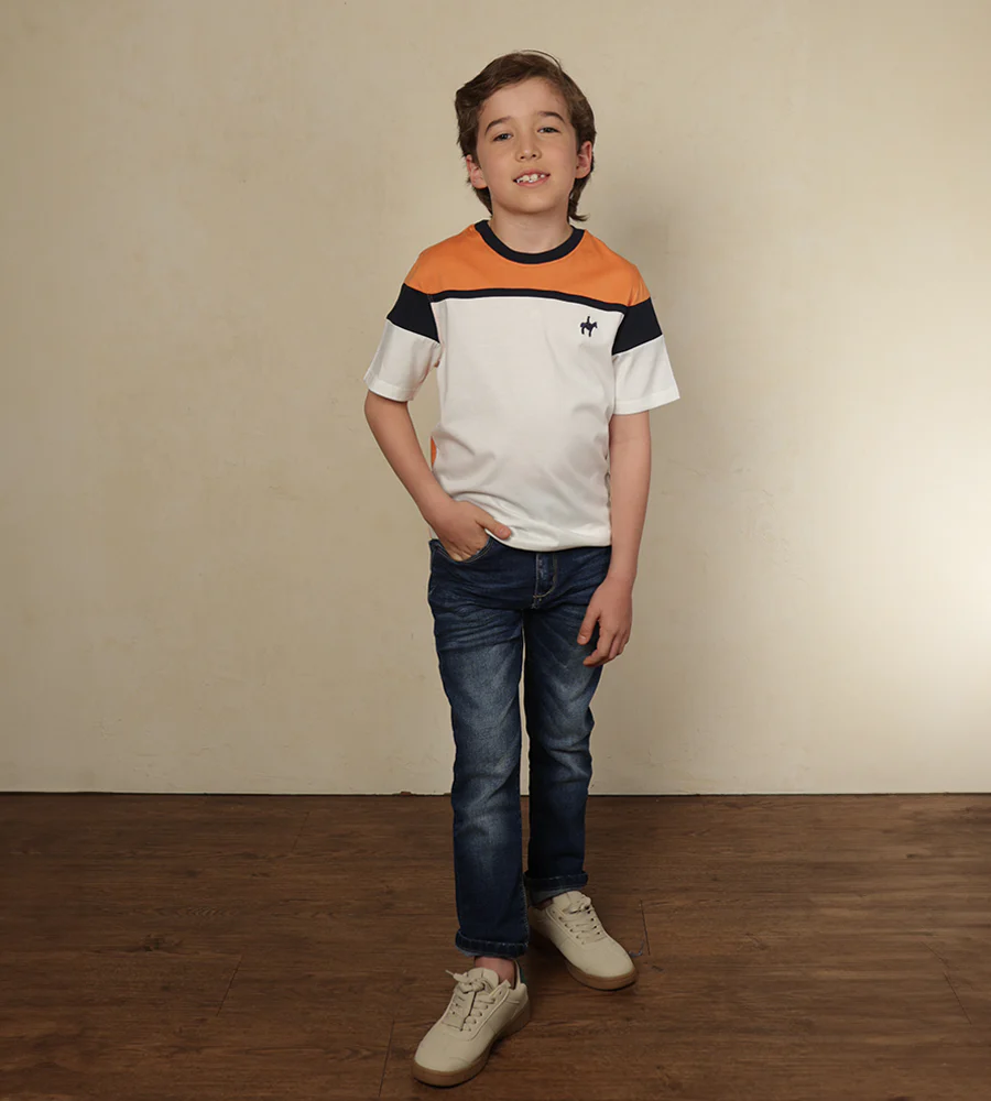 | Kids | Camiseta Bloques Naranja Opaco Ref. 249010425 - Imagen 5