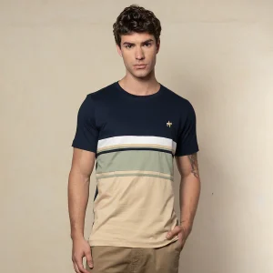 Camiseta Bloques Color Azul Marino Oscuro Ref. 149021125