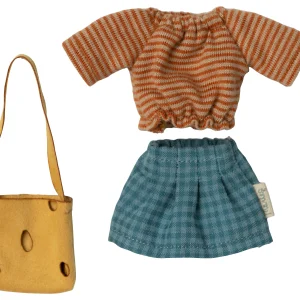 Ropa para ratoncita mamá con bolso