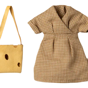 Vestido y bolso - ratoncita mamá
