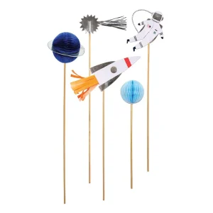 To the moon - cake toppers