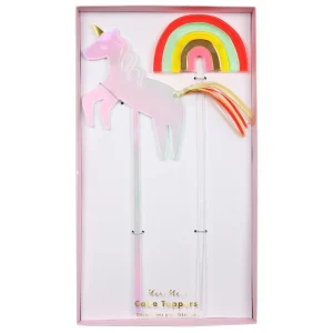 Unicornios y Arcoiris - cake toppers metacrilato
