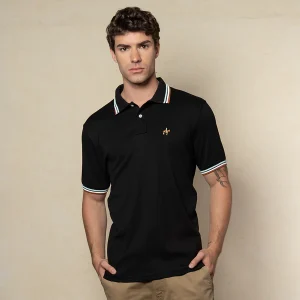 Polo Contraste Color Negro Ref. 130141225