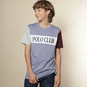 | Kids| Camiseta Bloques Color Acero Ref. 249011125