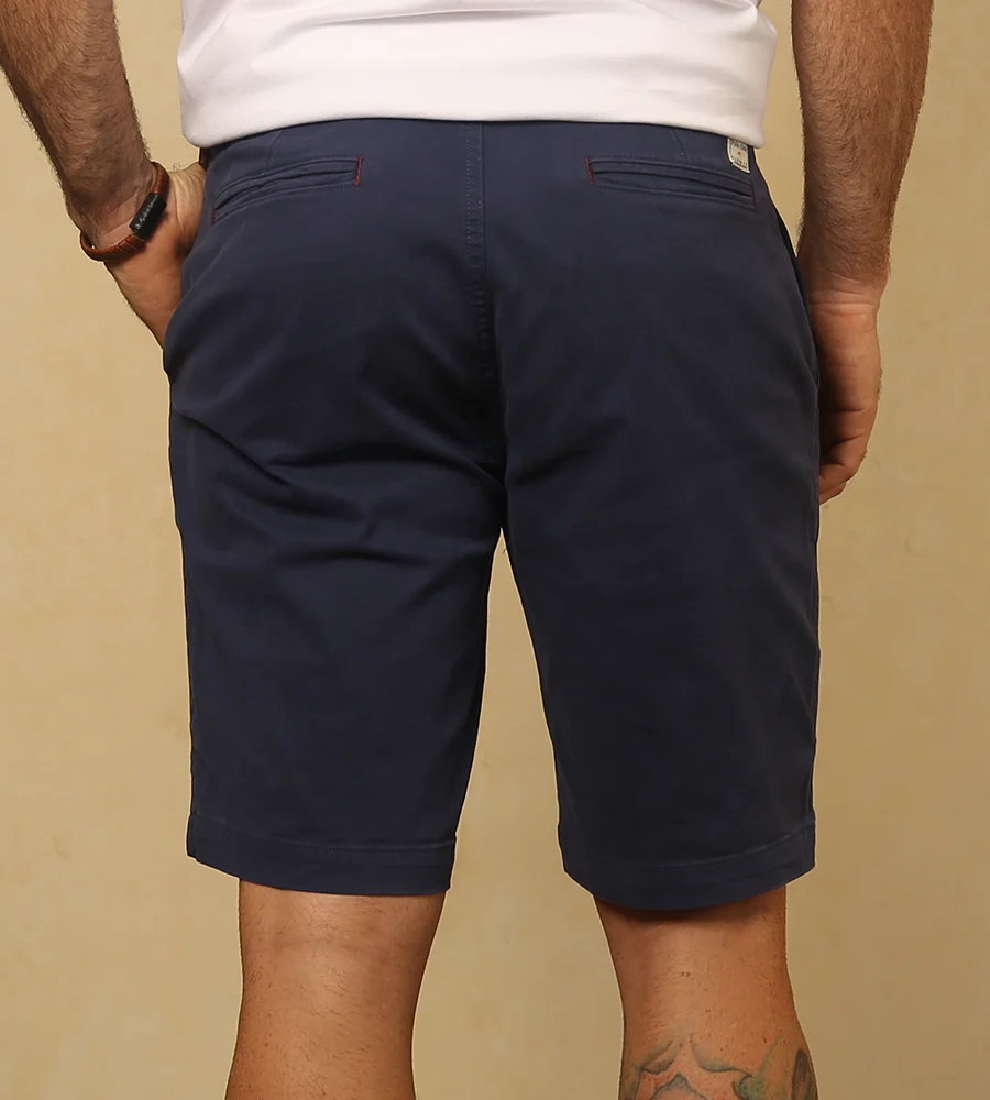 Bermuda Tejido Plano Color Azul Navy Ref. 117010525 - Imagen 3
