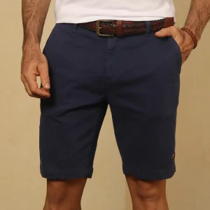 Bermuda Tejido Plano Color Azul Navy Ref. 117010525